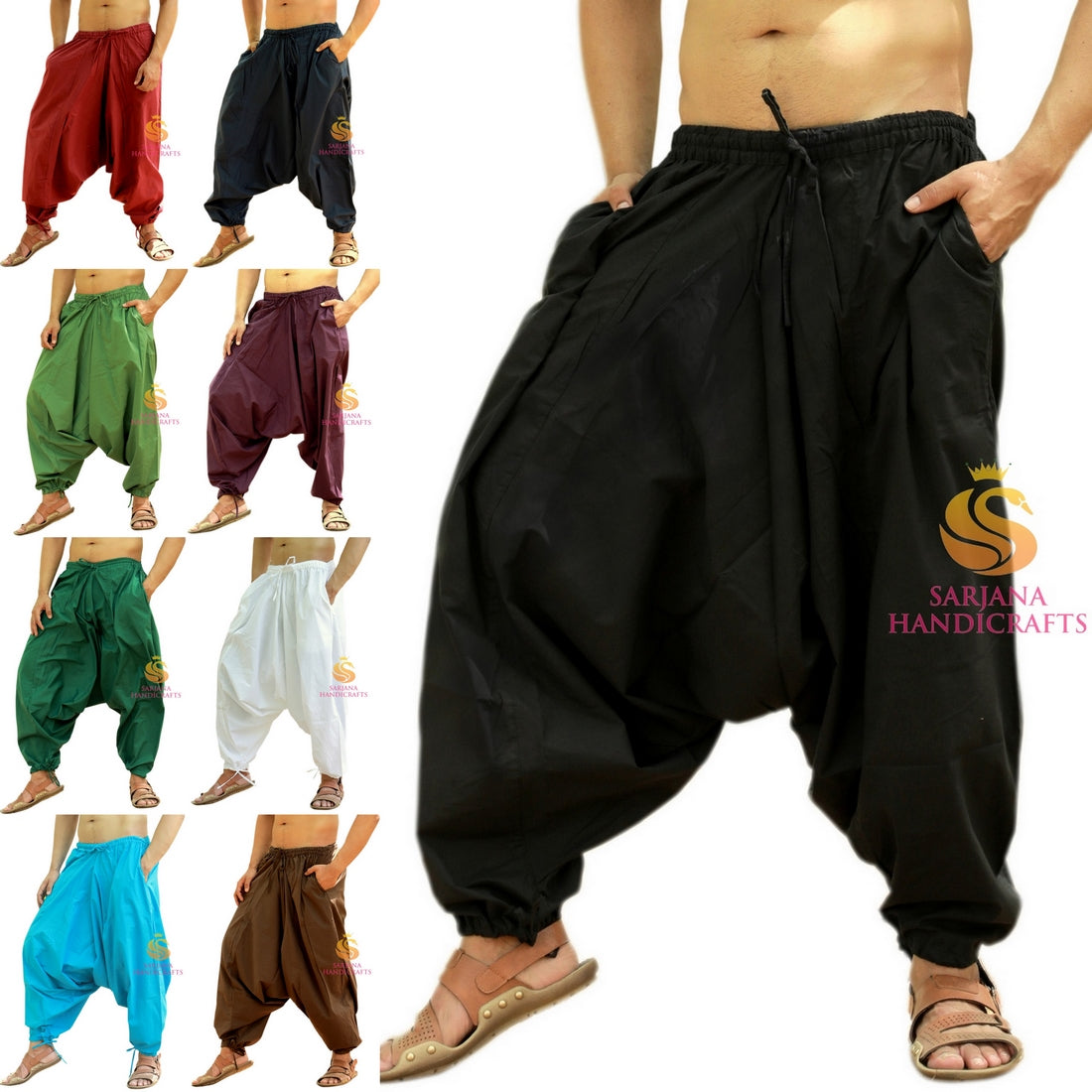 Buy White Hammer Pants, Baggy Pants, Harem Pants, Super Soft Cotton, Unisex  Online in India - Etsy