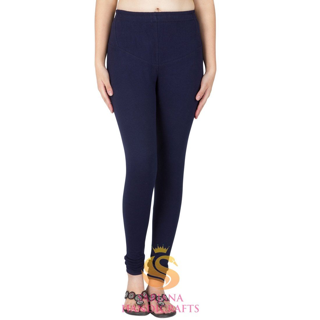 Buy Go Colors Women Solid Jeans Blue Ankle Length Leggings online